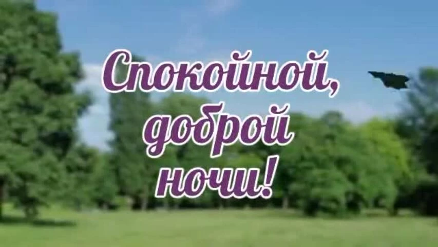 Спокойной ночи женщине видео