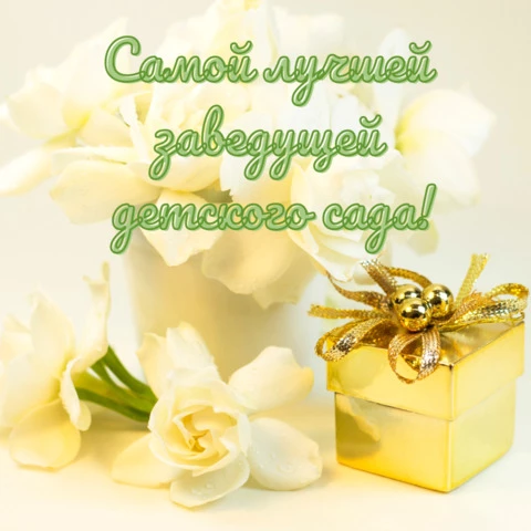 Открытка заведующей детского сада лучшей